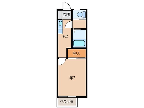 ハイツ山本Ⅱの物件間取画像